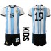 Günstige Argentinien Nicolas Otamendi #19 Babykleidung Heim Fussballtrikot Kinder WM 2022 Kurzarm (+ kurze hosen)
